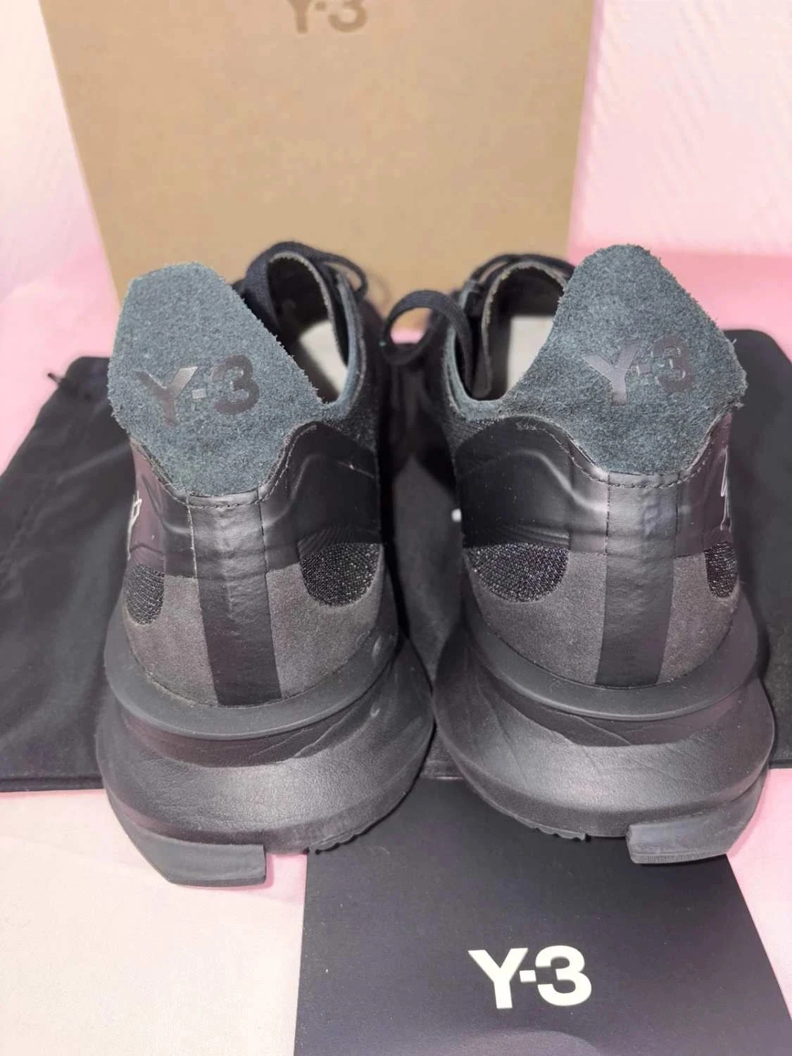 tênis masculino y-3 s-gendo run pretos tamanho 42⅔ completos com caixa – photo 7